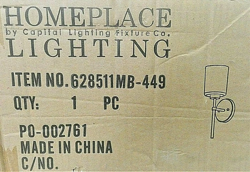 CAPITAL LIGHTING 628511MB-449 GREYSON 16" TALL WALL SCONCE MATTE BLACK - Picture 6 of 6