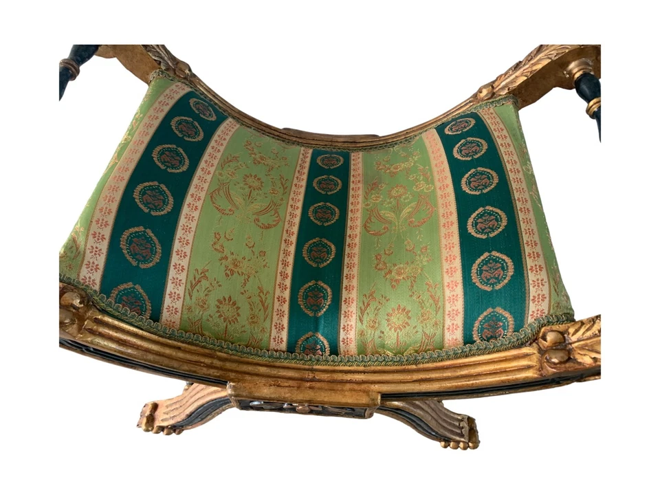 20 世纪后期黄金镀金木长凳 — 第 4/4 张图片