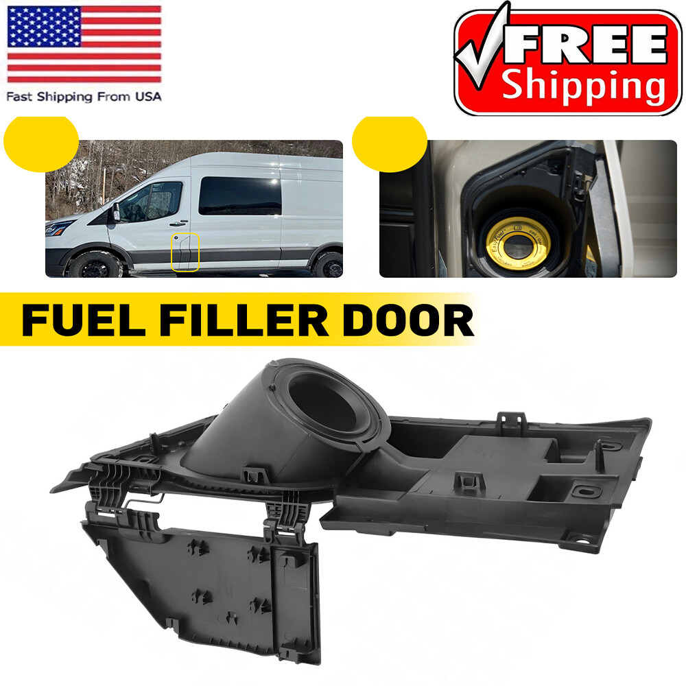 Fit For 2015-2023 Transit Van Ford Fuel GAS Door Filler Housing Pocket w/ Hinge