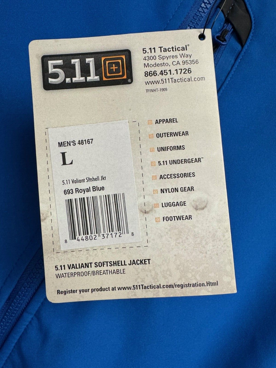 5.11 Tactical 48167 Men's Valiant Softshell Patrol Duty Jacket