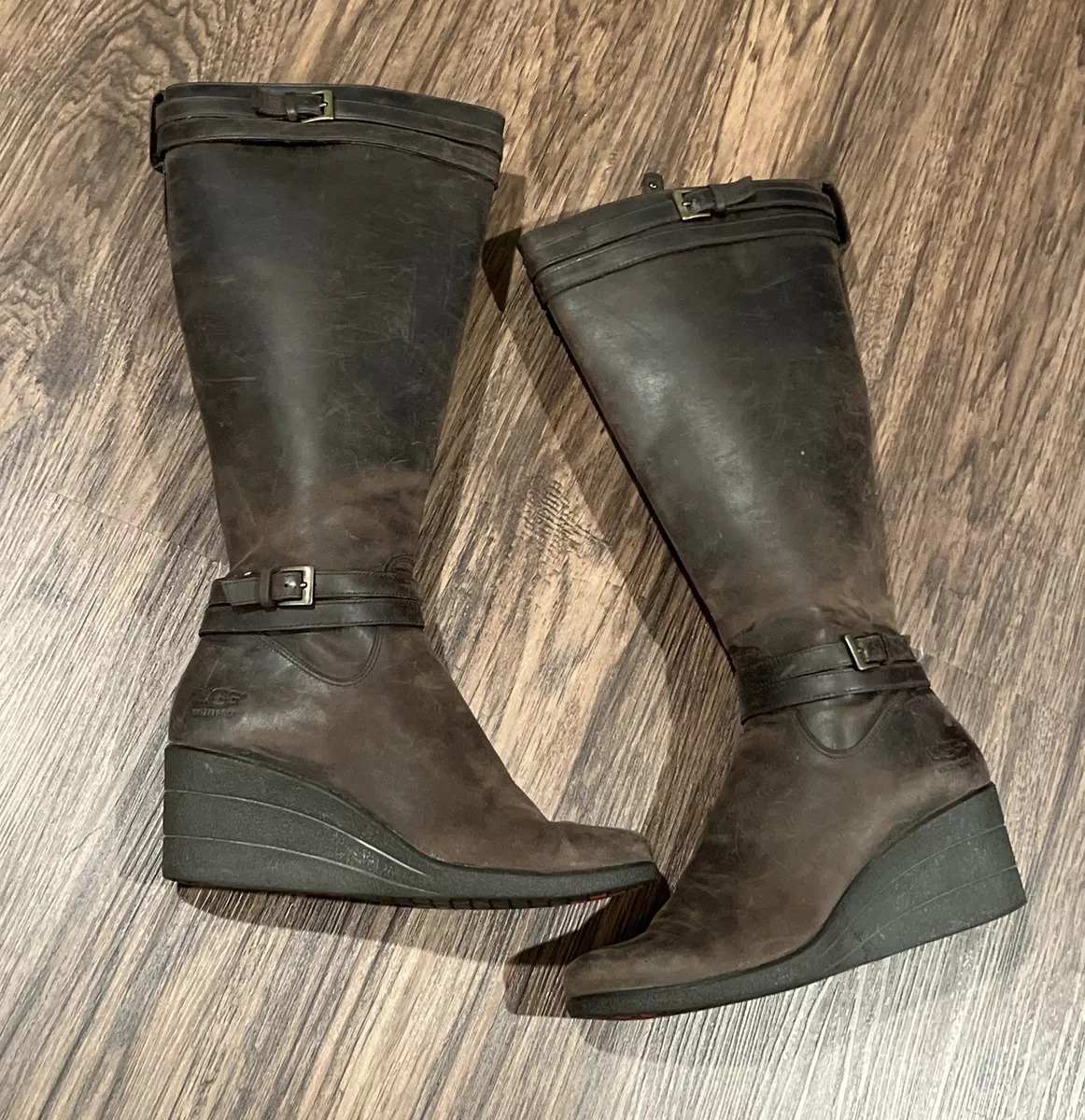 Wedge clearance tall boots