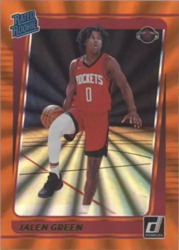 2021-22 Panini Donruss - Rated Rookie Jalen Green #209 Holo Orange Laser (RC)
