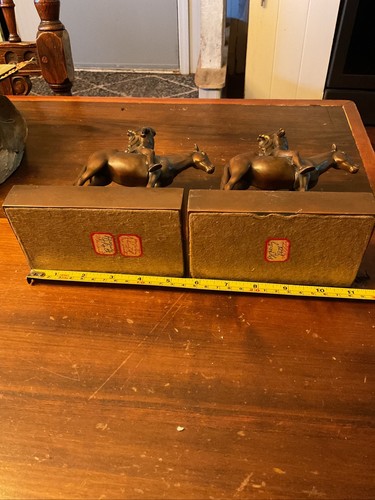 1927 Bronze Indian "Appeal to the Great Spirit" Pair Bookends - Picture 7 of 9