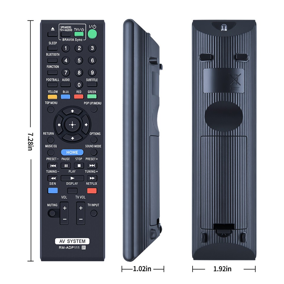 Telecomando Universale TCNOUMT RM-ADP111 Per Sony BDV-E2100, E4100, E6100