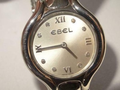 EBEL St. Steel Beluga Mini Watch Model E9976411 with Silver Diamond Dial