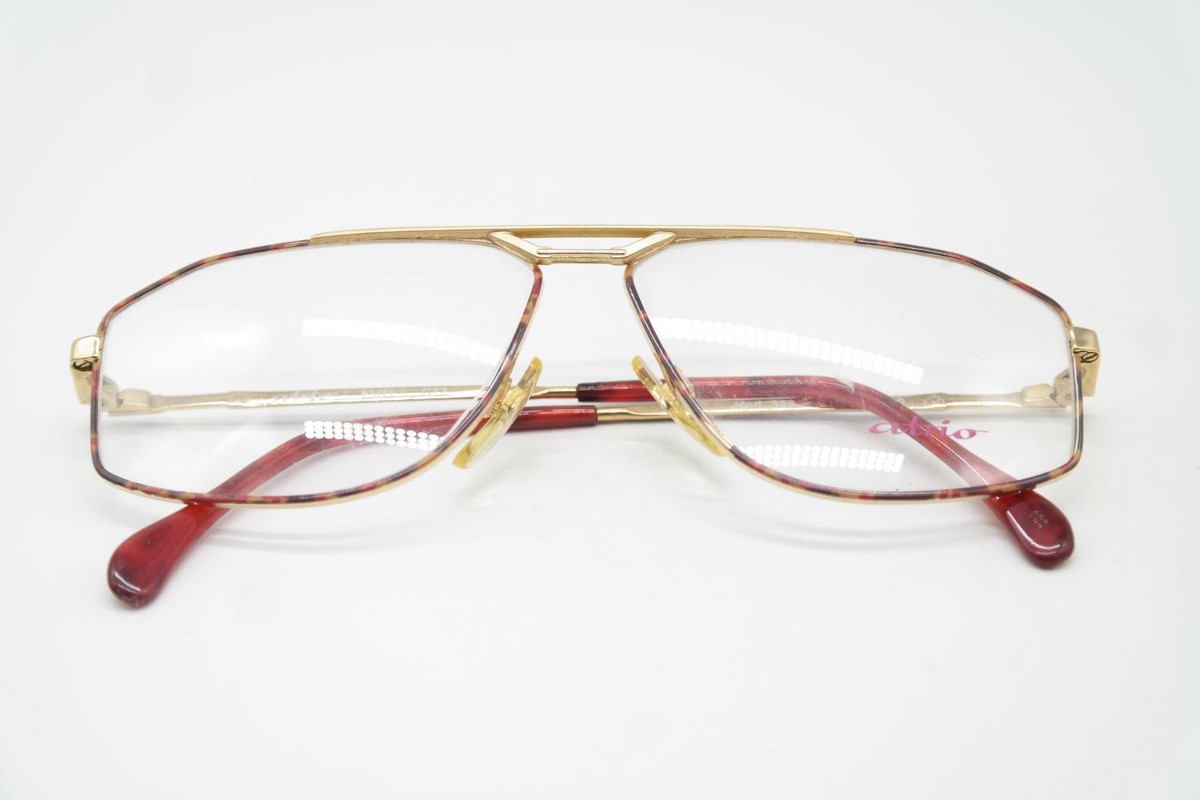 Lunettes Vintage Atrio 333 - Monture Or Multicolore Ovale Métal - Taille 50mm - Neuf Sans Étiquette