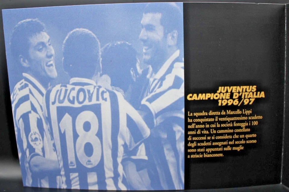 Italia Repubblica 1997 Juventus Campione D' Italia Folder Bolaffi (C.F) - Immagine 3 di 4