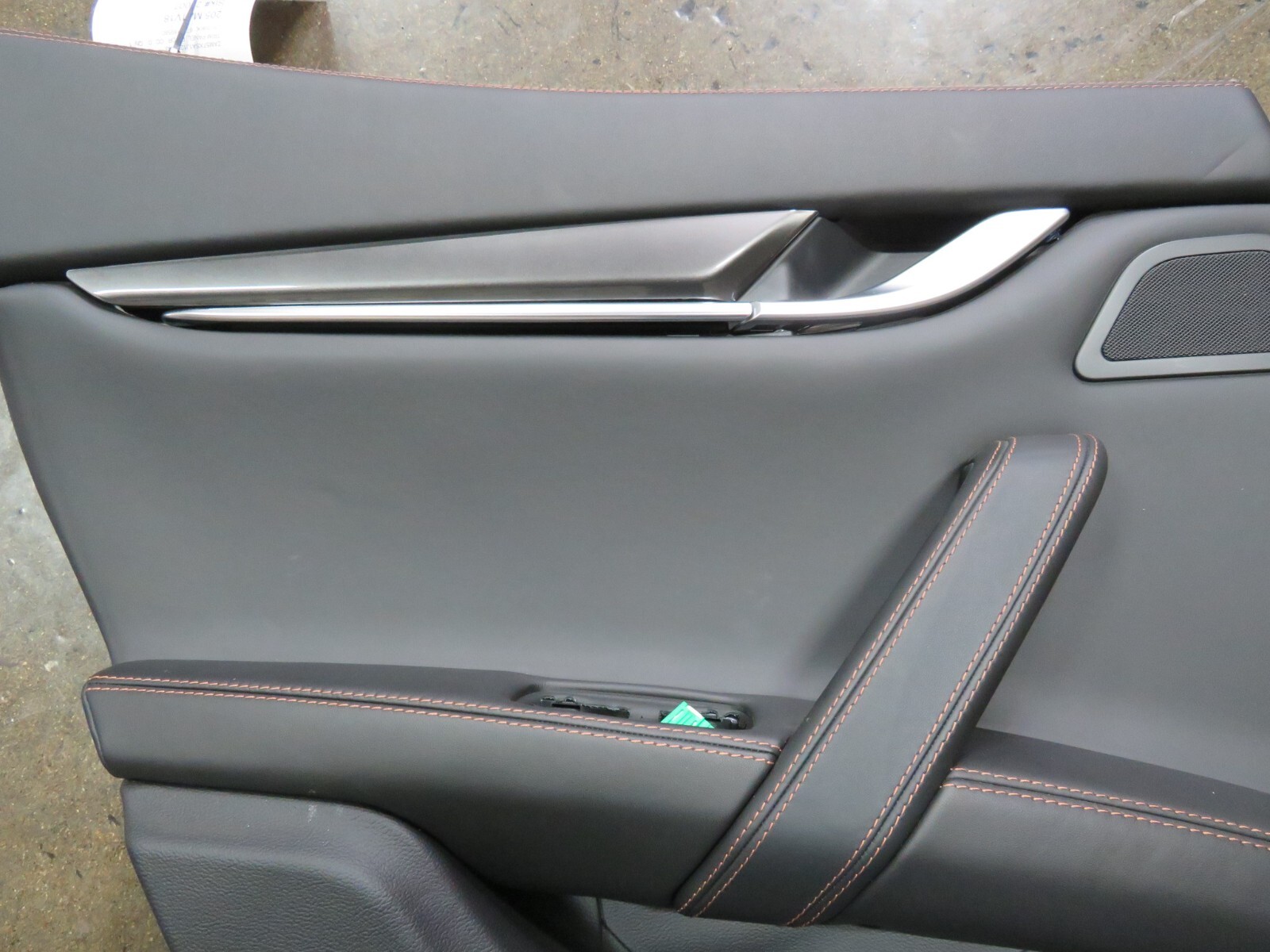 Maserati Ghibli, LH, Left, Rear Door Trim Panel, Black, Used, P/N 6700189580