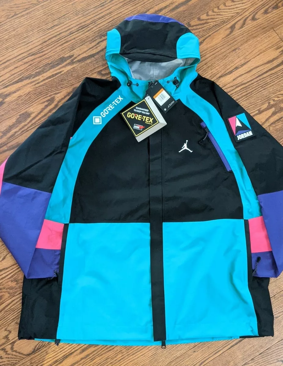 Nike Jordan Winter Utility Gore-tex Jacket Black Teal Pink CT3338-010  2XL-Tall