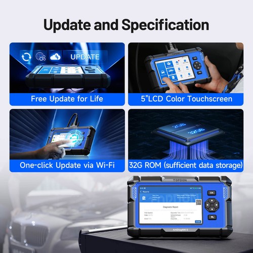 TOPDON ArtiDiag600S AD600S OBD2 Scanner Car ABS SRS Engine Diagnostic Scan Tool - Picture 11 of 19