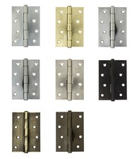 4" Steel ButtonTip Fire Door Butt Hinges 100mm Grade 7 CE Fire Rated Door Hinges