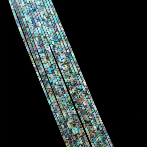 8/16 pezzi Abalone Shell Edge Strip Binding Purfling 400 mm intarsio chitarra liutaio USA - Foto 6 di 20