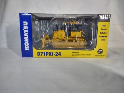 First Gear Komatsu D71PXi-24 1:50 Diecast Metal Yellow Crawler Dozer Model