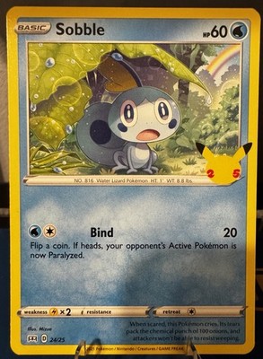 sobble pokemon card mcdonalds Grookey Scorbunny - 25th Anniversary McDonald's Exclusive Promo Lot Placeholder Image Provided CGC 8.5 Near Mint SOBBLE