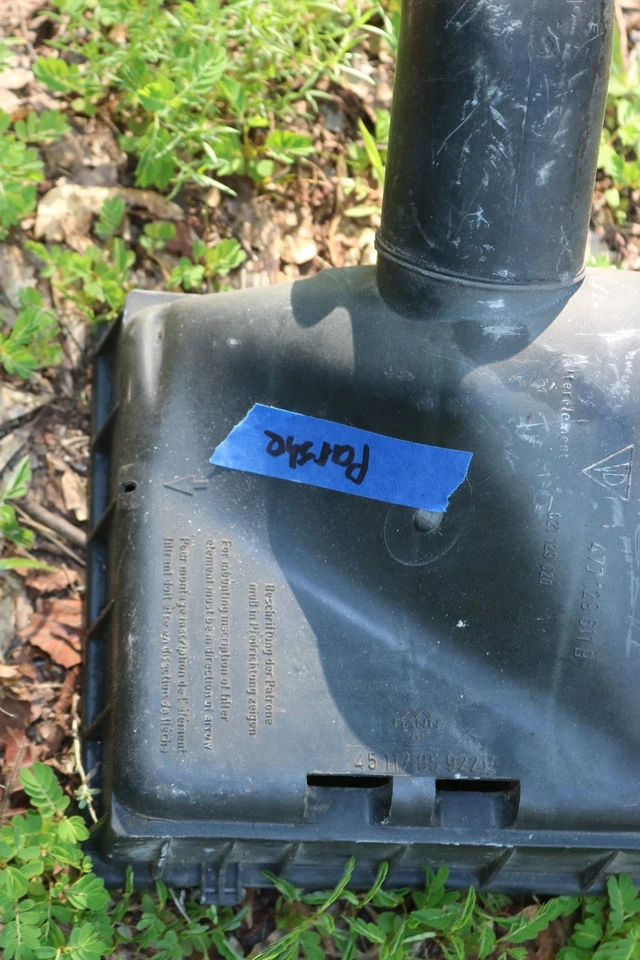 LIMPIO USADO ORIGINAL PORSCHE 924 TAPA FILTRO DE AIRE CON SNORKEL 477129611 NLA 3 Foto 2 de 4