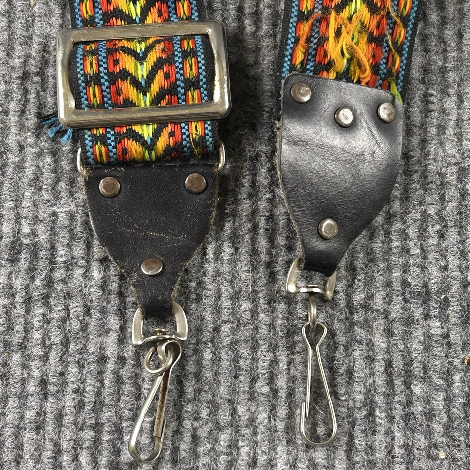 Retro 2" Wide Hippie Colorful Camera Shoulder/Neck Strap Vintage - Image 2 of 4