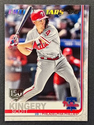 2019 Topps 150 Years Gold Stamp Parallel #472 Scott Kingery FS Phillies