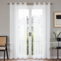 Gardinen Mit ÖSen VorhäNge Transparent Sheer Curtains 225X140 Cm 2Er Set Voile G