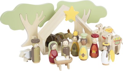 Small Foot Manger Play Set Made of Wood, Child-Friendly Christmas De (US IMPORT)