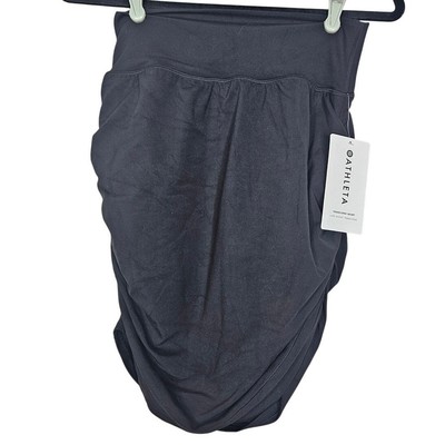 NEW Athleta M Transcend Skort Skirt Black Active Casual Comfort Lounge Yoga