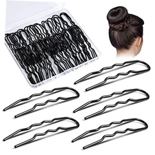 50Pcs 3 Inches U Shaped Hair Pins Ballet Bobby Pins Curved Bobby Pins Pattern 5