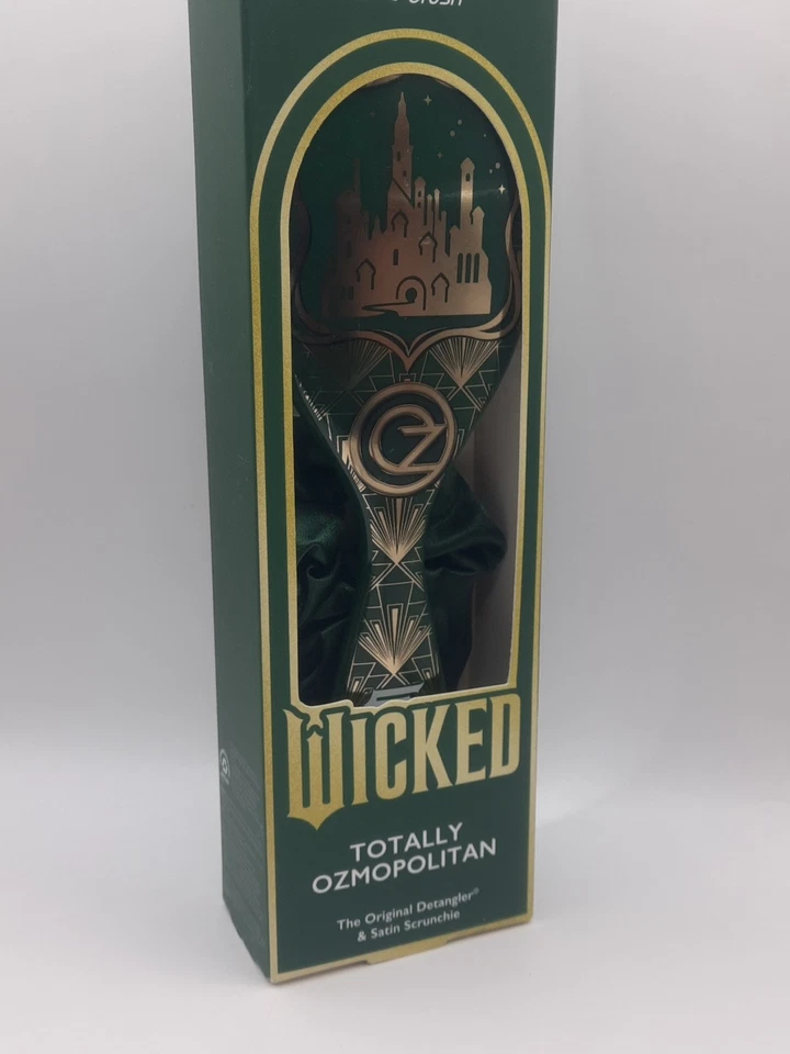 Wet Brush WICKED "Totally Ozmopolitan" Green Detangler Brush and Satin Scrunchie - Image 3 of 4