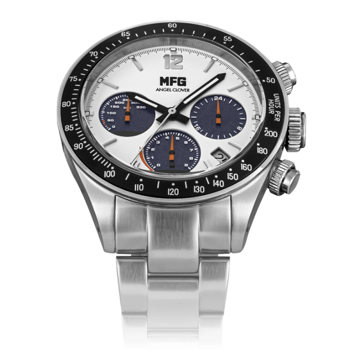 ANGEL CLOVER MFG COLLABORATION NTS44MFG-PO Quartz White Dial 44 mm