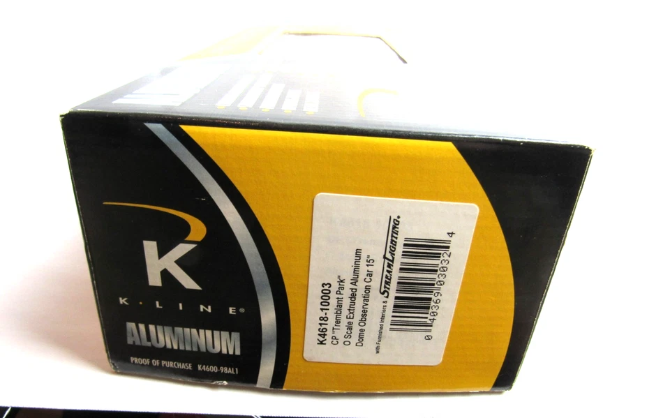 K-Line Trains Aluminum O Scale CP "Tremblant Park" K4618-10003 Dome Obs. NIB - Image 4 of 4