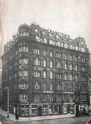 Cranston's Old Waverley Hotel Princes Street Edinburgh Postkarte