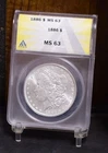 1886 Morgan Dollar - ANACS MS63 (#60432-L)