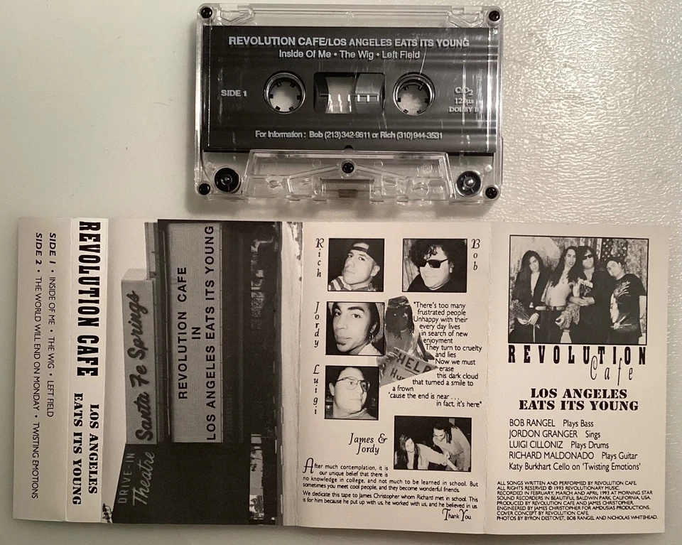Revolution Cafe - Los Angeles Eats Its Young (Cassette, 1993) Alt Rock UNKNOWN Foto 2 de 3