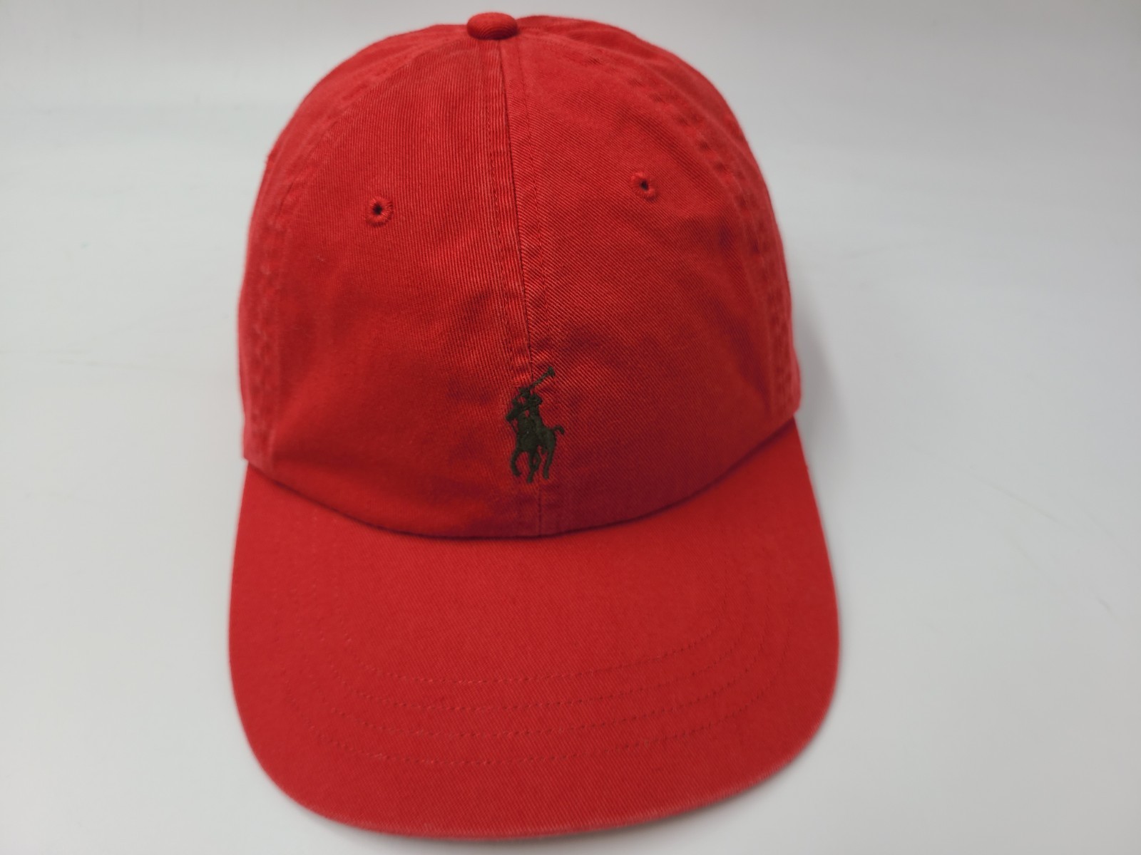 Polo Ralph Lauren Strapback Cappello Berretto Regolabile Piccolo Pony Uomo Donna Rosso Verde