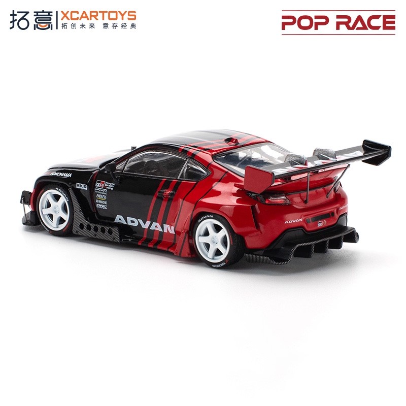 Xcartoys x POP RACE 1:64 PANDEM GR 86 ADVAN Diecast Model Car