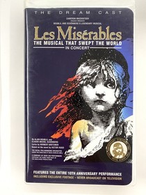 LES MISERABLES DREAM CAST RARE CLAMSHELL VHS MUSICAL