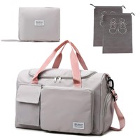 Faltbare Sporttasche Mit Schuhfach & Nassfach 35L Wasserabweisende Damen Reis...