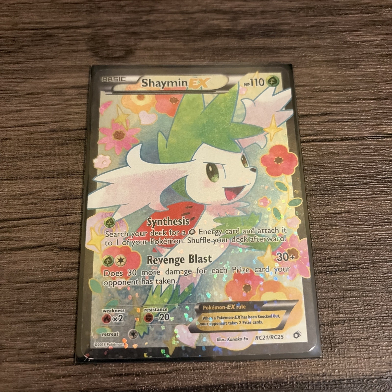 Shaymin EX RC21/RC25 Full Art Legendary Treasures Radiant Collection Holo LP