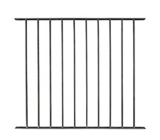 Iron Railing Grey Powder Coated Garden Fence Decking Fencing Panel