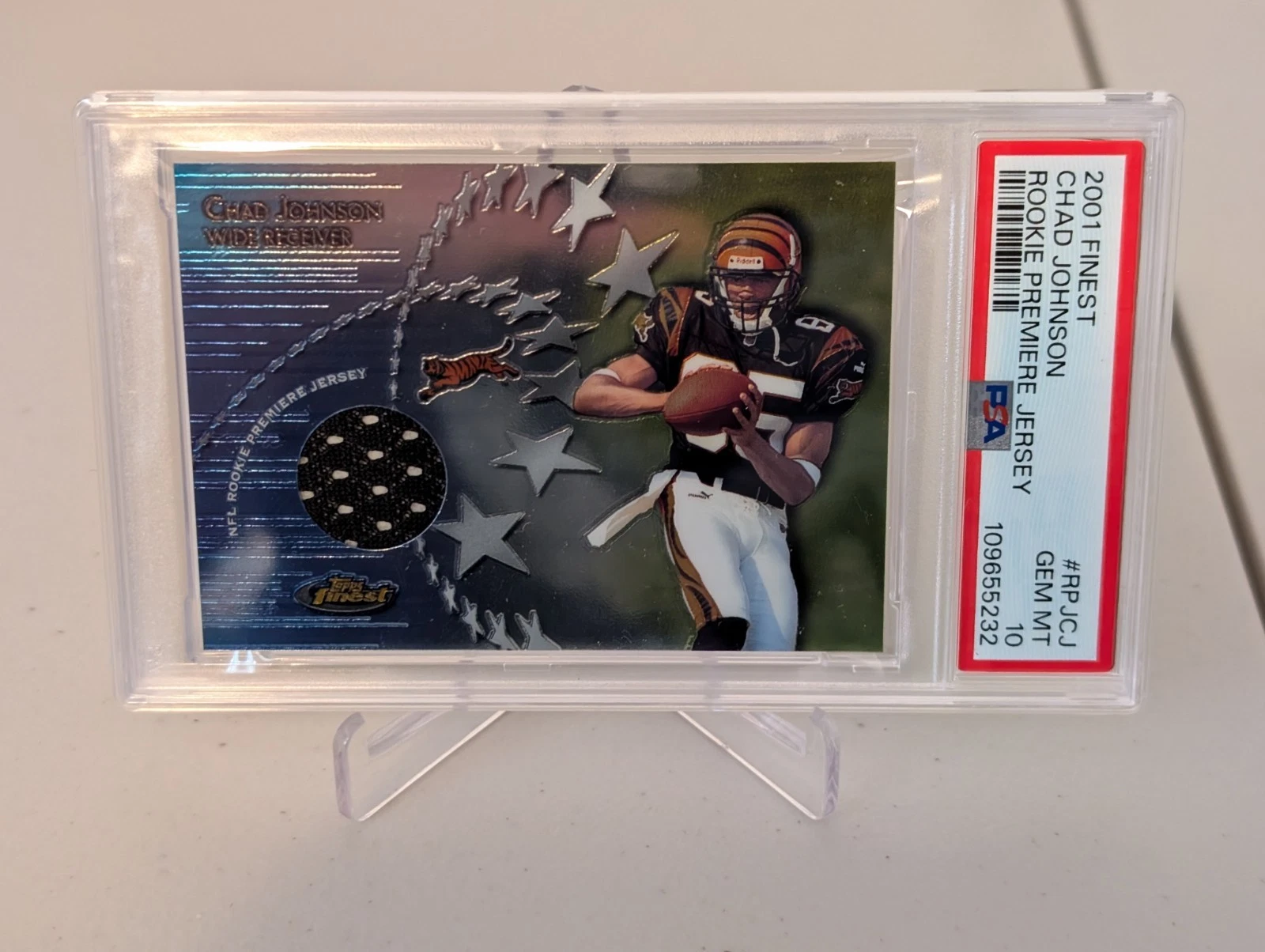 Chad Johnson Finest Rookie Premiere Jersey #RPJCJ Base