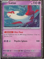 Latias 139 Scarlet & Violet Promo Cosmo Holo