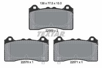 Textar Bremsbelagsatz, Scheibenbremse 2256901 FüR Ford