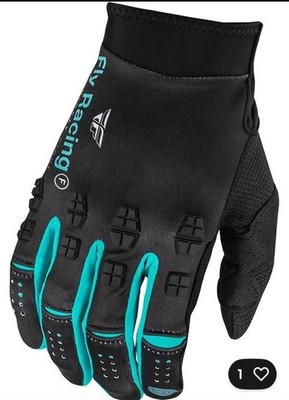 Fly Racing 377-114X Evolution DST Se Strobe Gloves Black/Electric Blue XL