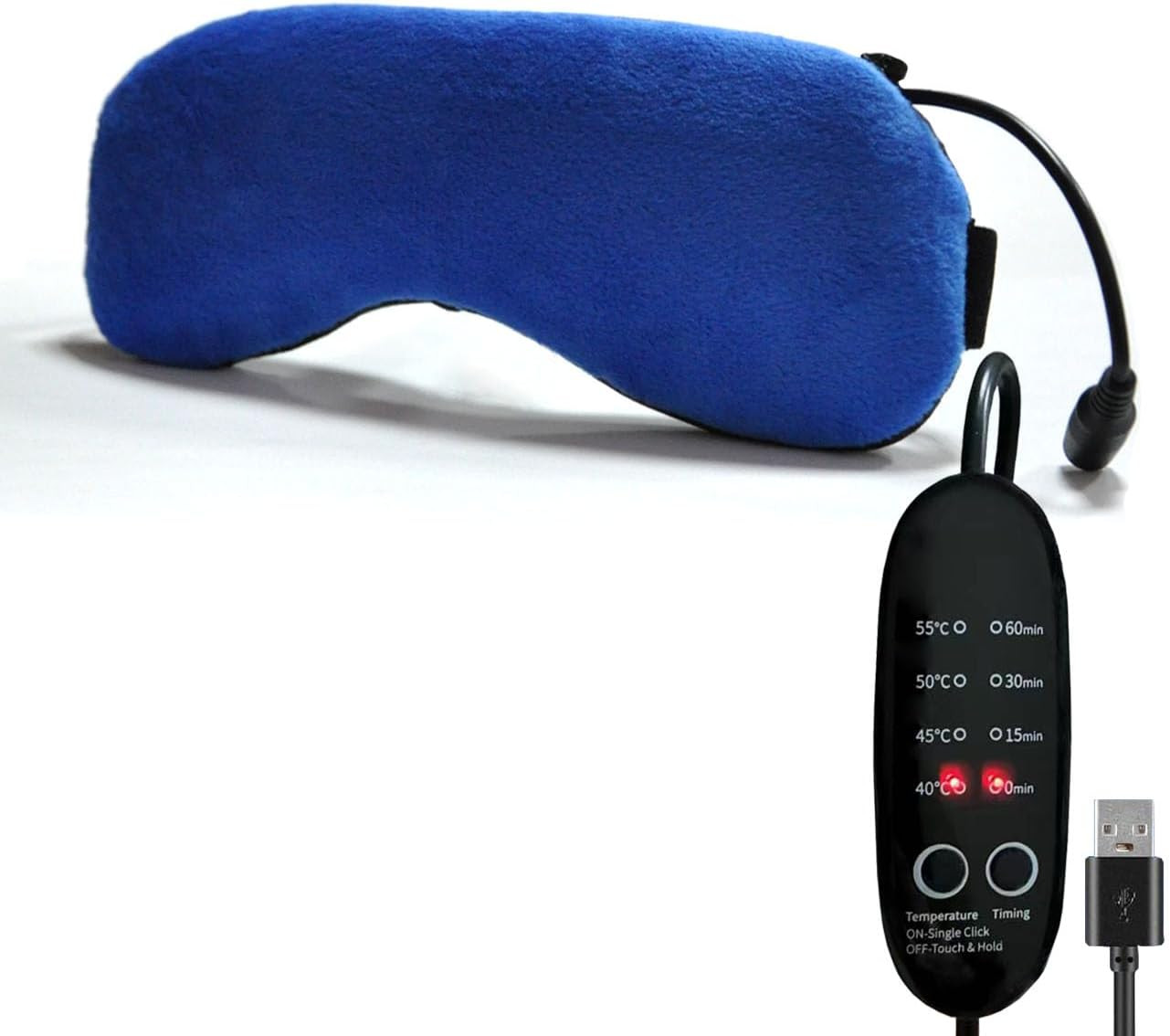 Maschera Termica Occhi con Semi di Lino | Benessere Naturale USB
