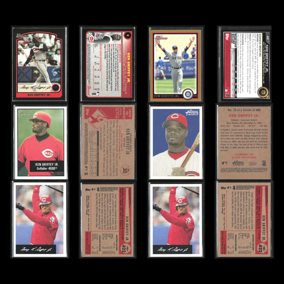 Ken Griffey Jr. Lote 50 tarjetas de béisbol Seattle Mariners MLB distribuidor a granel raro Foto 3 de 4