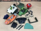 Vintage 3.75" G.I. Joe Parts & Vehicles Lot: Triple T, Striker, Devilfish, Pogo