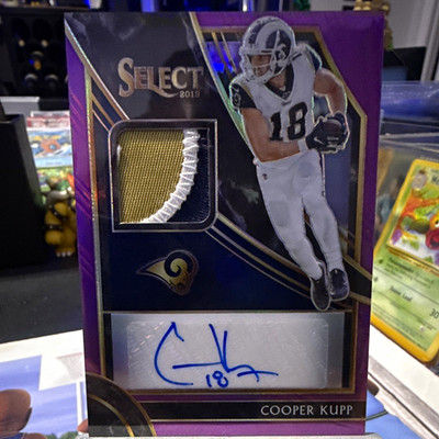 2019 Panini Select Cooper Kupp Prizm Patch Auto #MP-CK 10/25 - Rams