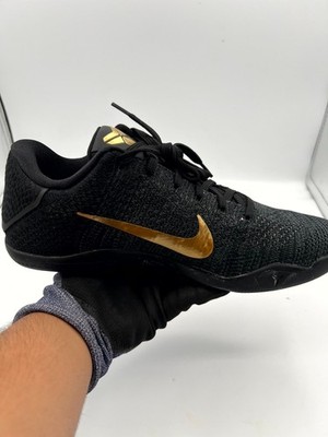 Nike Kobe 11 Elite Low 885003-994 Mens 9.5 Sneakers Cozy Gold