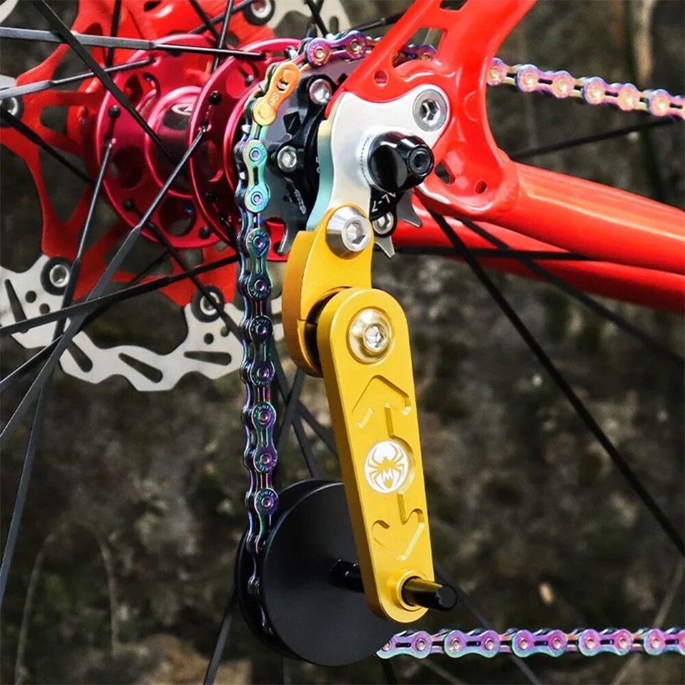 Aluminum Single Speed Chain Gear Shift Tensioner Folding Bike Chain ...