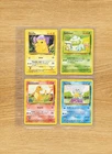 Lot x4 Pokemon Cards WOTC Vintage - Base Set 2 Starter Pokémon!