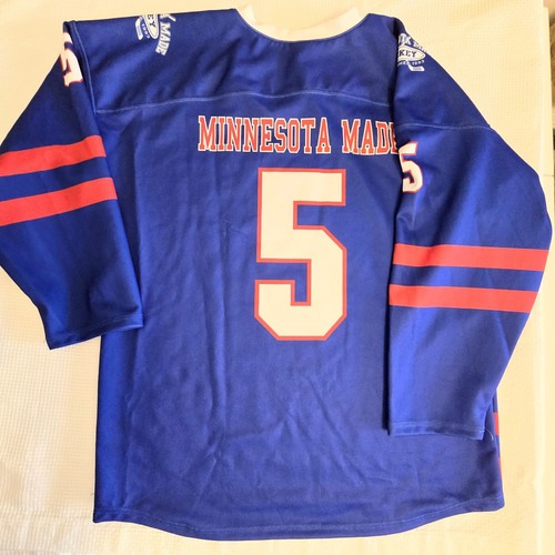 Minnesota Made Team UA Hockey Trikot Gr. SM schweres Polyester rot weiß blau Sport - Bild 2 von 9