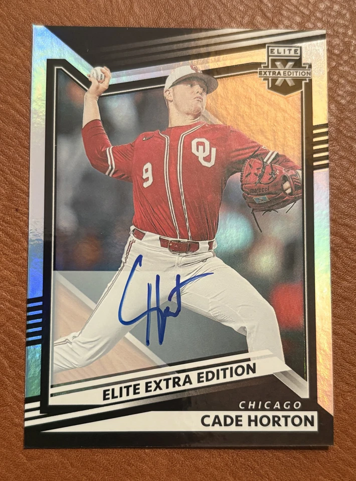 2022 Panini Elite Extra Edition Auto - Cade Horton #7 Lowest Price  (AU, RC) - Image 2 of 3